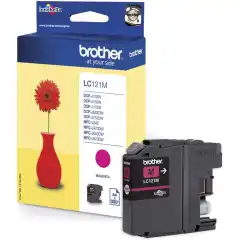 Brother Blekkpatron LC-121M Magenta (3.9ml) (300 sider)