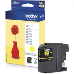 Brother Blekkpatron LC-121Y Gul (3.9ml) (300 sider)