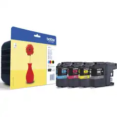 Brother Blekkpatron Pakke LC-121 Sort/CMY (7.1ml/3x3.9ml) (4x300 sider)