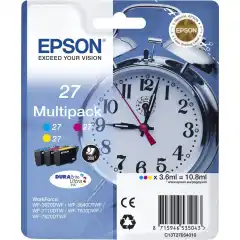 Epson Blekkpatron Pakke No.27 CMY (3x3.6ml)