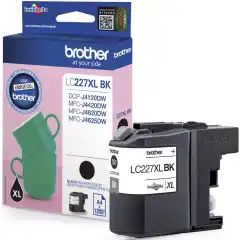 Brother Blekkpatron LC-227XLBK Sort Høykapasitet (25ml) (1.200 sider)