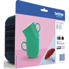 Brother Blekkpatron Pakke LC-227XL Sort/CMY (1x25ml/3x11.8ml) (4x1.200 sider)