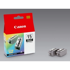 Canon Blekkpatron Pakke BCI-15BK Sort 2stk (2x10.6ml)