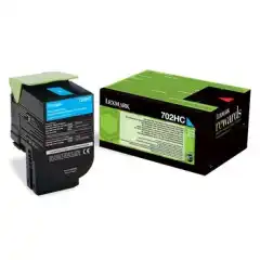 Lexmark Toner 702HC Cyan Høykapasitet (3.000 sider)
