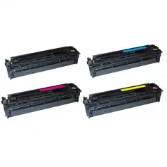 TB Tonerpakke 128A Sort/Cyan/Magenta/Gul (2.000/3x1.300 sider)