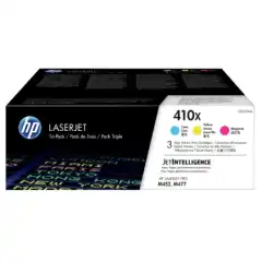 HP Tonerpakke 410X Cyan/Magenta/Gul Høykapasitet (3x5.000 sider)