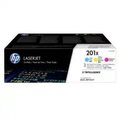 HP Tonerpakke 201X Cyan/Magenta/Gul Høykapasitet (3x2.300 sider)