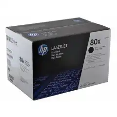 HP Toner 80X Sort Høykapasitet 2stk (2x6.900 sider)