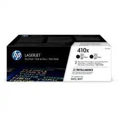 HP Toner 410X Sort Høykapasitet 2stk (2x6.500 sider)