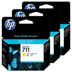 HP Blekkpatron No.711 3xGul (3x29ml)