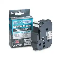 Brother P-Touch Tape Sort på Hvit 24mm Flexible ID (8m)