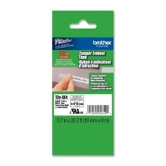 Brother P-Touch Sikkerhetstape Sort På Hvit 18mm (8m)