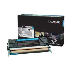 Lexmark Toner Cyan Høykapasitet X748H1CG Return (10,000 sider)