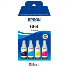 Epson Blekkpatron Pakke 664 Sort/CMY EcoTank (4x70ml)