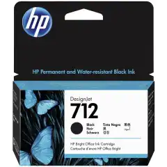 HP Blekkpatron No.712 Sort (38ml)