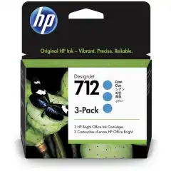 HP Blekkpatron No.712 Cyan 3stk (3x29ml)