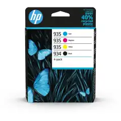 HP Blekkpatron Pakke No.934/935 Sort/CMY (10ml/3x4.5ml)