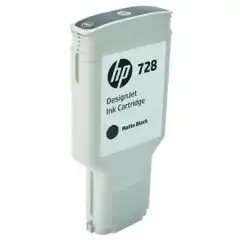 HP Blekkpatron No.728 Matt Sort (130ml)