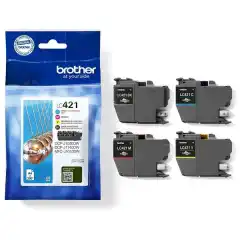 Brother Blekkpatron Pakke LC-421 Sort/CMY (4x200 sider)
