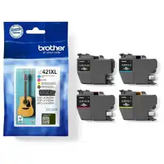 Brother Blekkpatron Pakke LC-421XL Sort/CMY (4x500 sider)