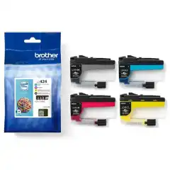 Brother Blekkpatron Pakke LC-424 Sort/CMY (4x750 sider)