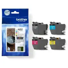 Brother Blekkpatron Pakke LC-422 Sort/CMY (4x550 sider)