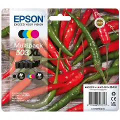 Epson Blekkpatron Pakke No.503XL Sort/CMY Høykapasitet (9.2ml/3x6.4ml)