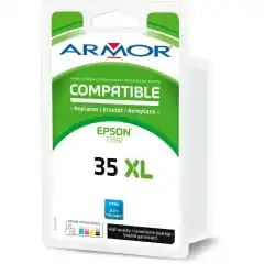Armor Blekkpatron Cyan 35XL (25.4ml), erstatter Epson C13T35924010