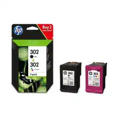 HP Blekkpatron Pakke No.302 Sort & Farge (3.5ml/4ml)