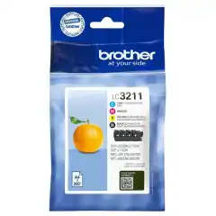 Brother Blekkpatron Pakke LC-3211 Sort/CMY (4x200 sider)