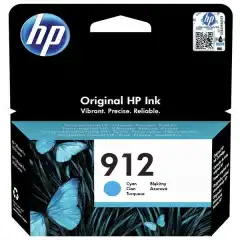 HP Blekkpatron No.912 Cyan (2.9ml) (315 sider)