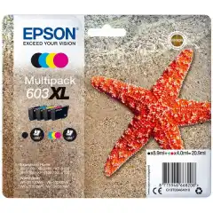 Epson Blekkpatron Pakke No.603XL Sort/CMY Høykapasitet (8.9ml/3x4ml)