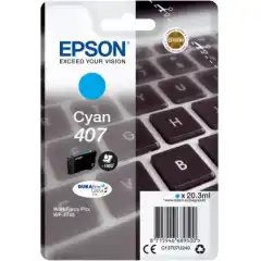Epson Blekkpatron No.407 Cyan (20.3 ml) (1.900 sider)