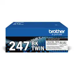 Brother Toner TN-247BK Sort Høykapasitet 2stk (2x3.000 sider)