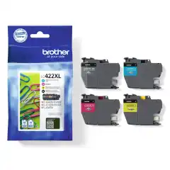 Brother Blekkpatron Pakke LC-422XL Sort/CMY (3000/3x1500 sider)