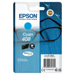 Epson Blekkpatron No,408L Cyan Høykapasitet (21.6ml) (1.700 sider)