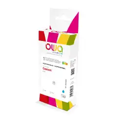 Armor OWA Blekkpatron Cyan (13ml), erstatter Canon CLI-8C/0621B001