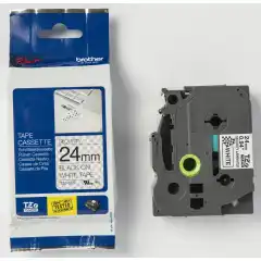Brother Tape TZESE5 Safety hvit 24mm