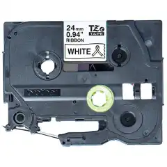 Brother Tape TZER251 sort/hvitt 24mm