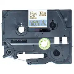 Brother Tape TZERL34 gull/lyseblått 12mm