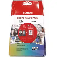 Canon Blekkpatron Pakke PG-540L/CL-541XL Sort/Farge (11ml/15ml) & Fotopapir