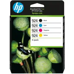 HP Blekkpatron Pakke No.924 Sort/CMY (500/3x400 sider)