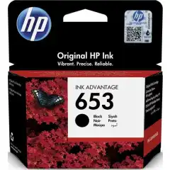 HP Blekkpatron No.653 Sort (6ml) (360 sider)