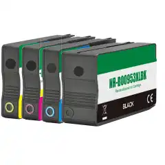 TB Blekkpatron Pakke 963XL Sort/CMY Høykapasitet (58ml/3x25.5ml), erstatter HP 3YP35AE