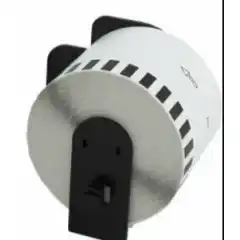 TB DK22205 Løpende Taperull Sort på Hvit 62mm (30.48m), erstatter Brother DK-22205