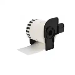 TB DK22212 Løpende Rull Sort på Hvit 62mm (15.24m), erstatter Brother DK-22212
