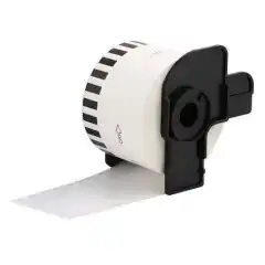 TB DK22223 Løpende Taperull Sort på Hvit 50mm (30.48m), erstatter Brother DK-22223