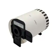 TB DK22243/DK22246 Løpende Lengde Sort på Hvit 102mm (30.48m), erstatter Brother DK-22243/DK-22246