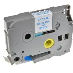 TB TZE-233 P-Touch Tape Blå på Hvit 12mm (8m), erstatter Brother TZE-233